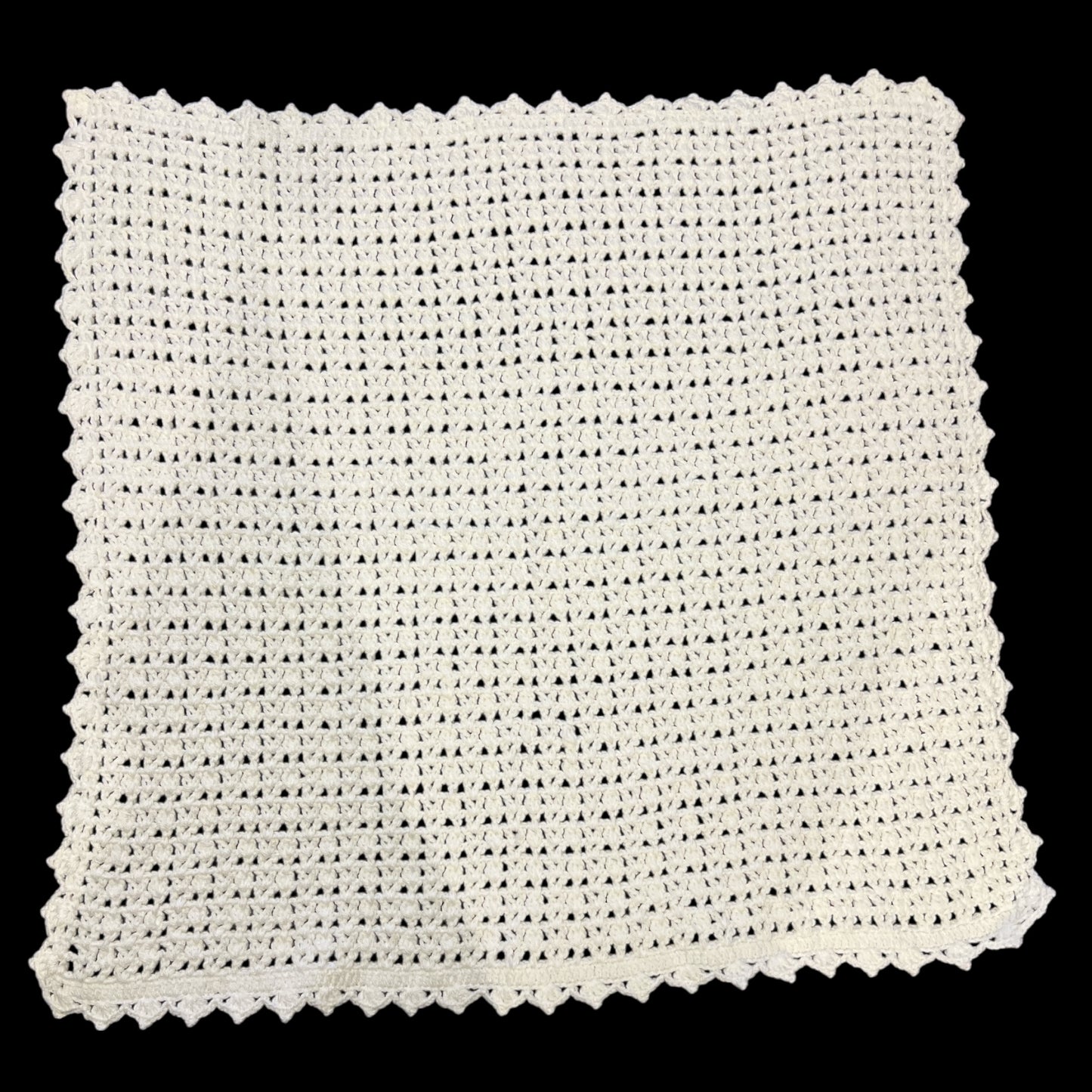 White ..Crochet Blanket
