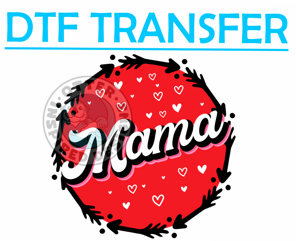 Valentines MAMA hearts-High Quality Print
