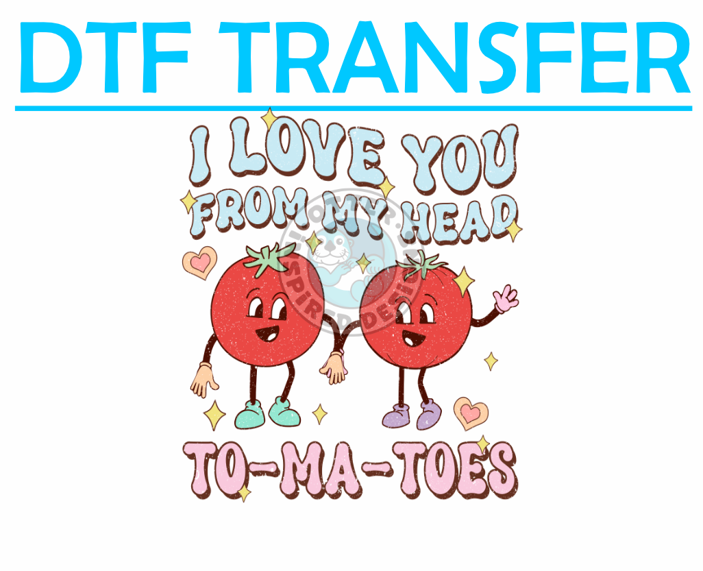 Valentines I Love You Tomatoes -High Quality Print