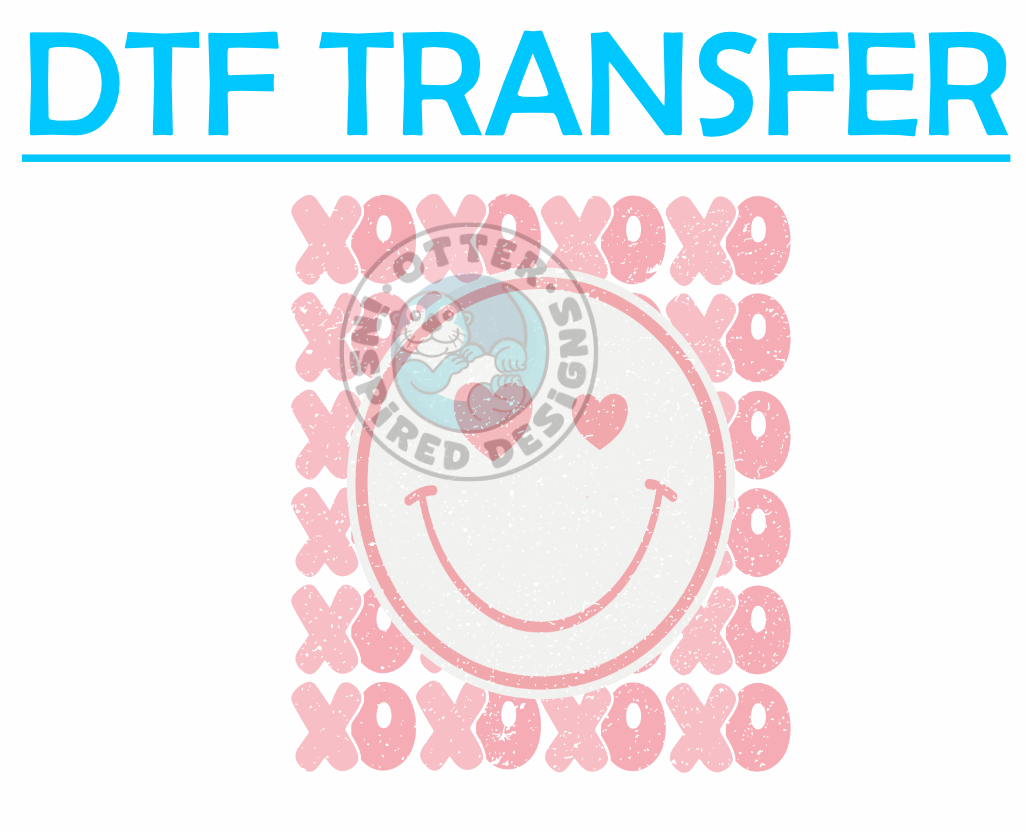 Valentines Smiley Face XOXO -High Quality Print