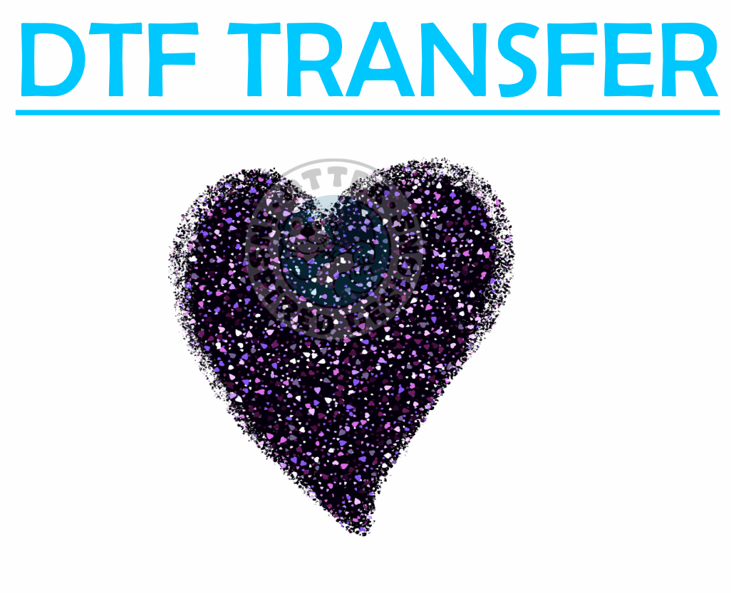 Valentines Heart Glitter -High Quality Print