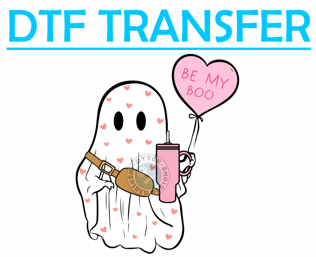 Valentines Be My BOO Ghost -High Quality Print