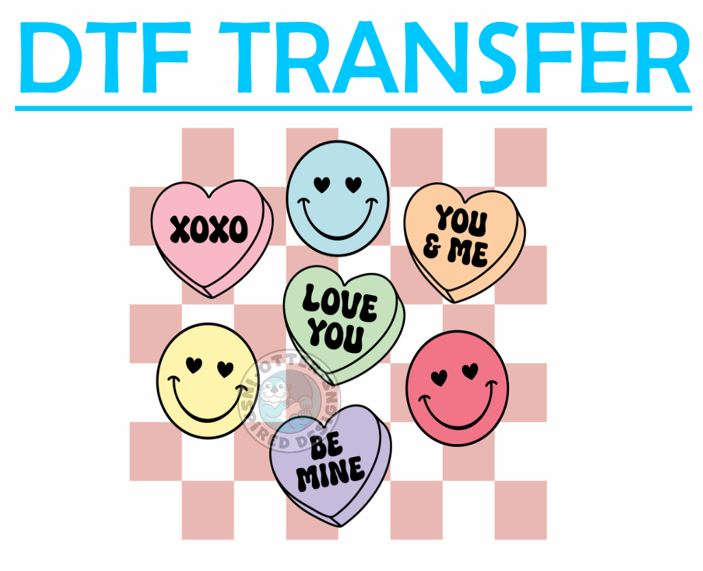 Valentines Candy Hearts -High Quality Print