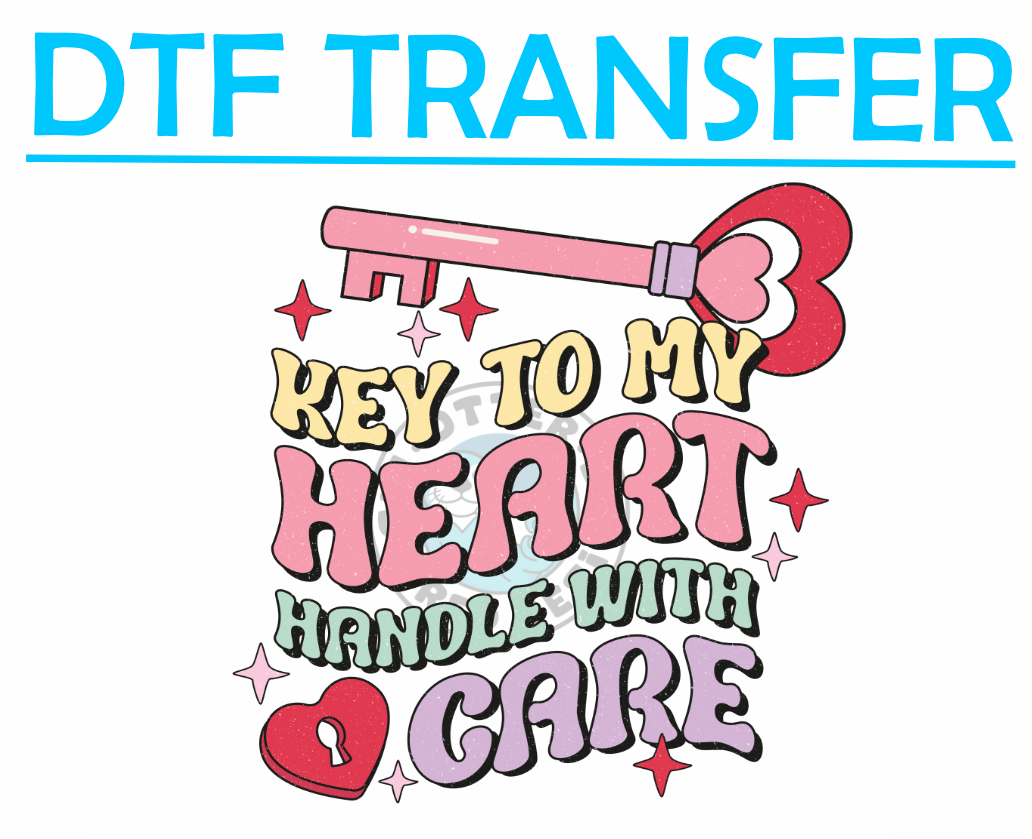 Valentines Key To My Heart -High Quality Print