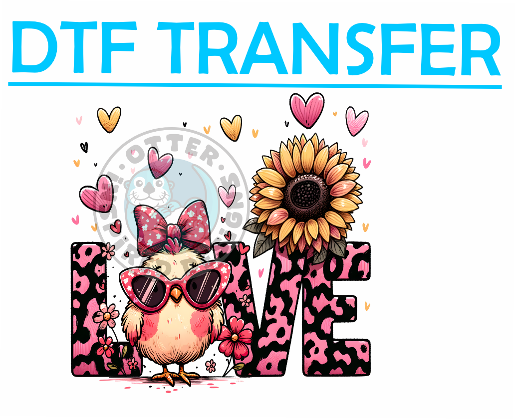 Valentines LOVE, CHICK -High Quality Print