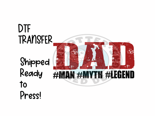 DAD #Man #Myth #Legend -High Quality Print