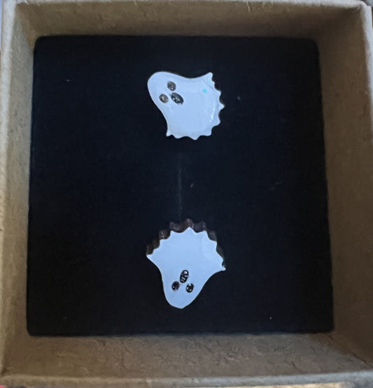 White Ghost w/ Face Gold Backing