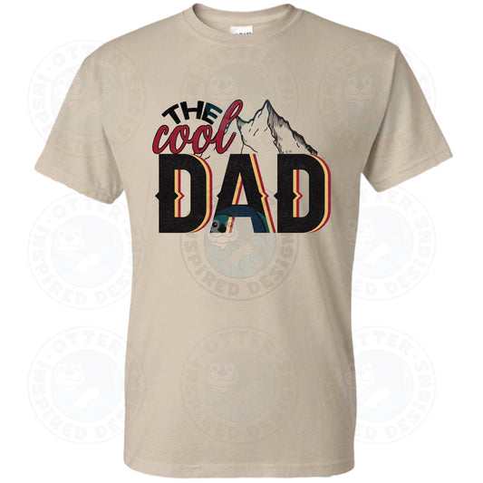 Sand Short Sleeve Shirt with DTF Design - Cool Dad