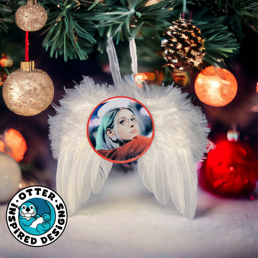 Sublimated Angel Wings Ornament