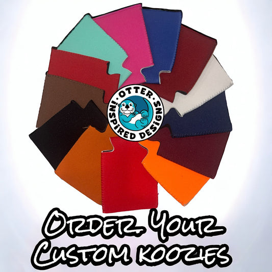 Custom Koozie Orders-Double Sided