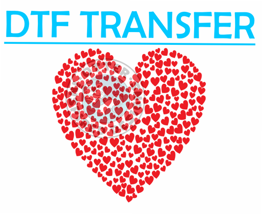 Valentines RED HEARTS -High Quality Print
