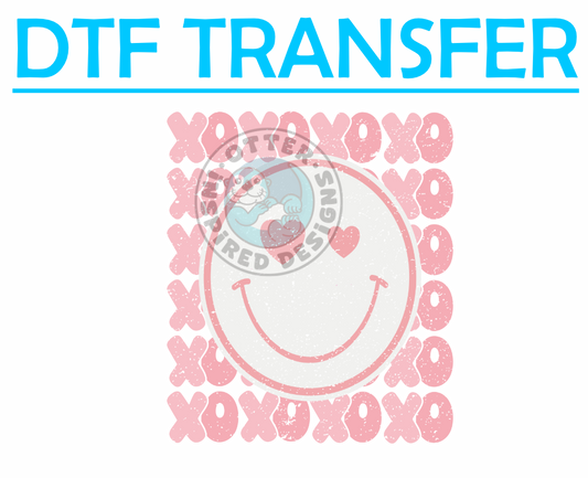 Valentines Smiley Face XOXO -High Quality Print