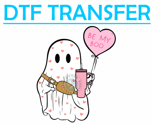 Valentines Be My BOO Ghost -High Quality Print