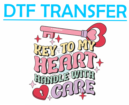 Valentines Key To My Heart -High Quality Print