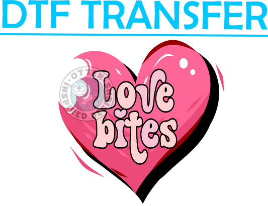 Valentines LOVE BITES HEART -High Quality Print