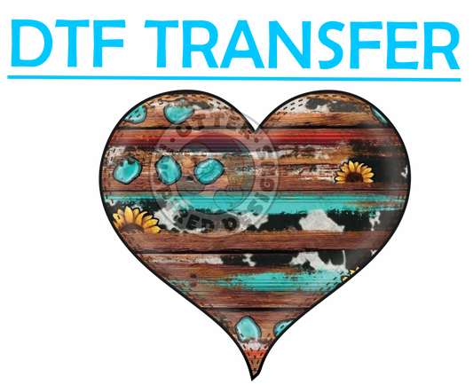 Valentines WESTERN HEART -High Quality Print