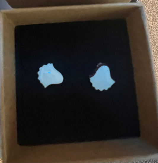 Glow in the Dark Ghost w/ no Face Gold Backing