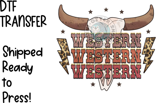 Western Skull -High Quality Print